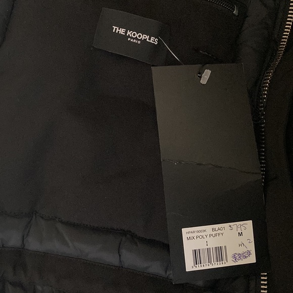 🆕 NWT The Kooples Mix Poly Puffy 🆕 - Picture 9 of 15